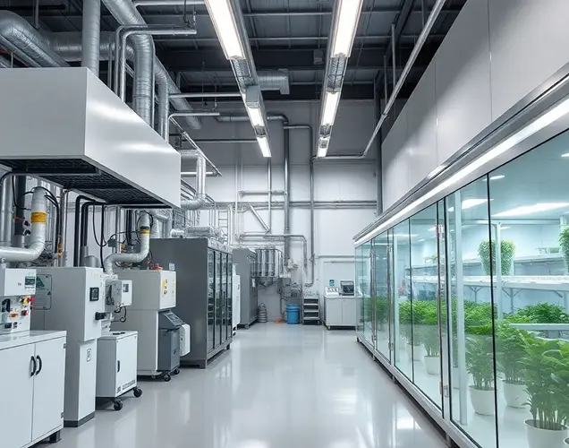 Modern factory interior